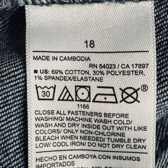 Old Navy High Rise Wow Straight Jeans Plus 18 (39x29) Blue Denim Stretch Womens - Picture 5 of 9